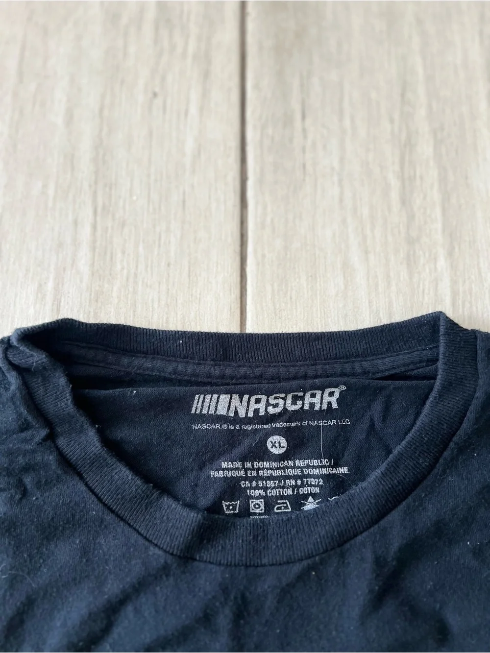 Dale Earnhardt Race T Shirt Black Graphic Size XLarge